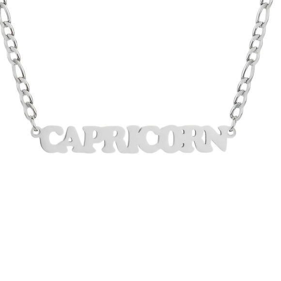 Capricorn Necklace Zodiac Stainless Steel - Picture 1 of 7
